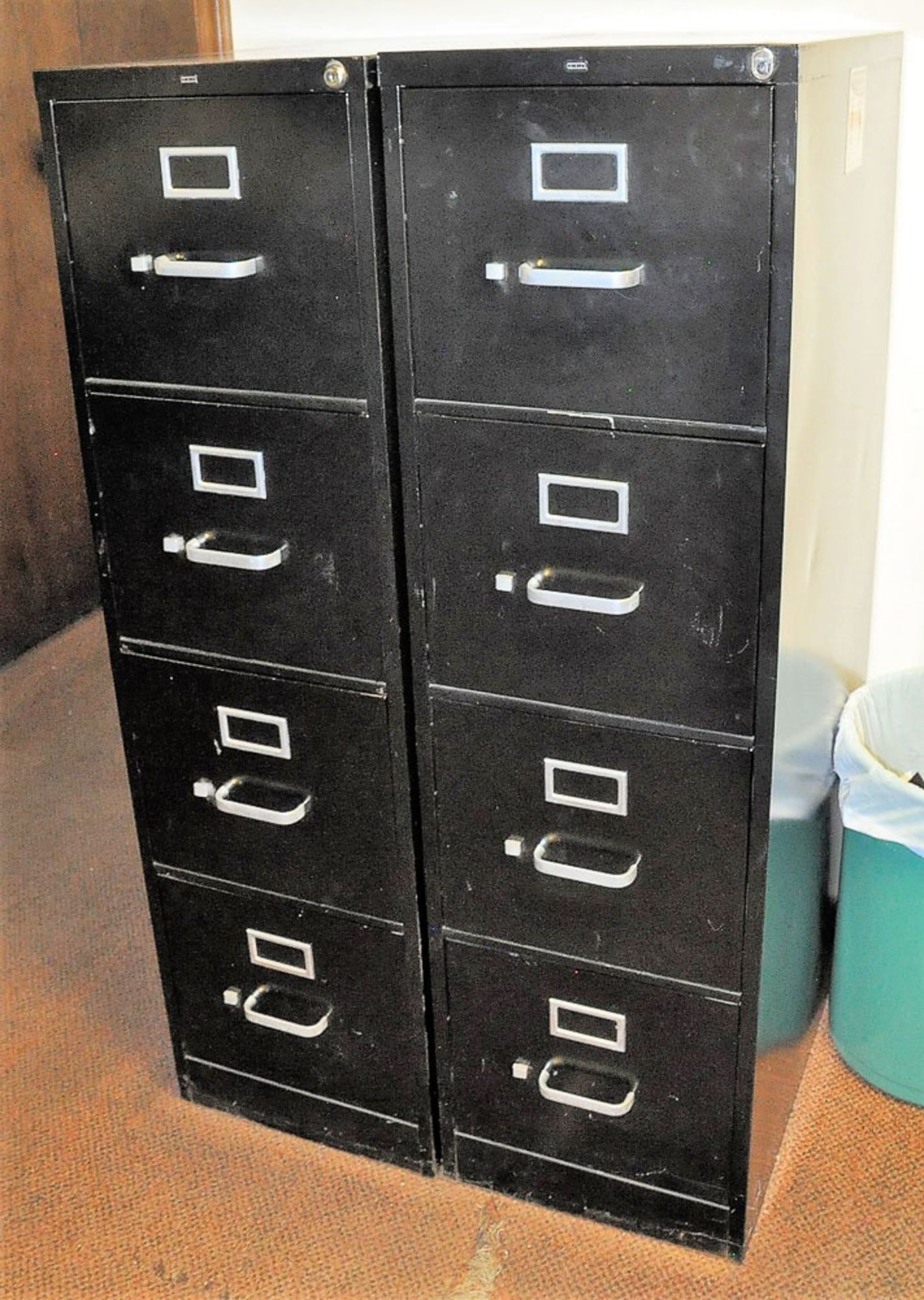 DESK & FILE CABINETS (NO CONTENTS) - Image 3 of 3