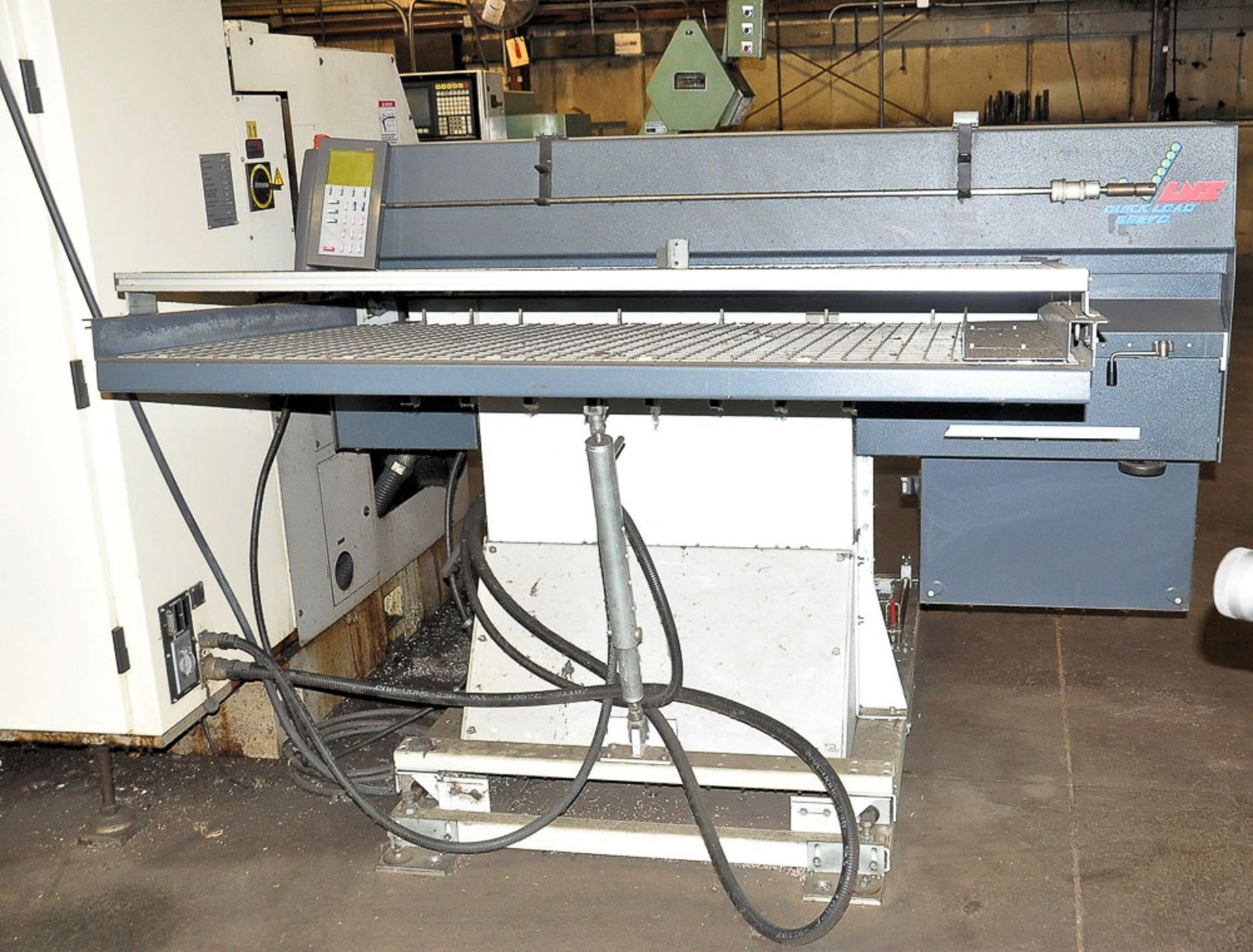 LNS QL-SERVO QCNC RAIL MOUNTED BAR LOADER, WITH 3-1/8'' DIAMETER X 5' LONG BAR CAPACITY, HAND HELD - Image 3 of 4