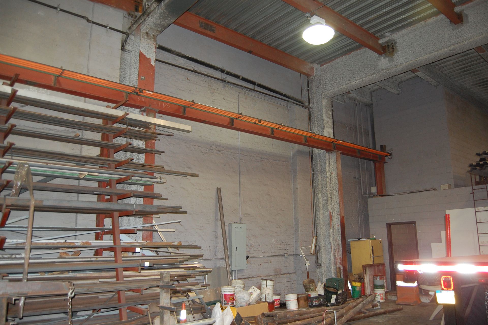 7-1/2 TON NORTH AMERICAN OVERHEAD BRIDGE CRANE, TOP RUNNING, 55' SPAN, 80 FPM, R&M HOIST(2007) - Bild 10 aus 19