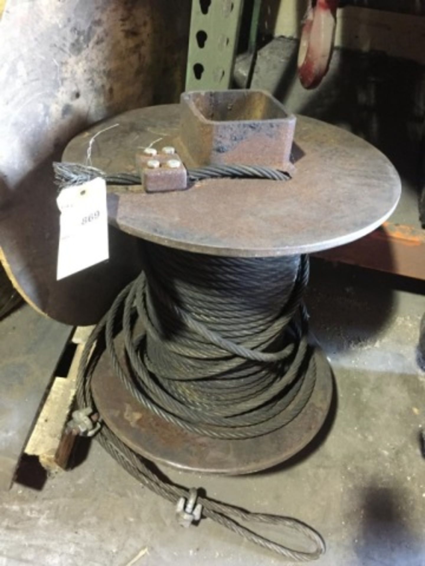 1 Roll of steel wire cable on steel roll