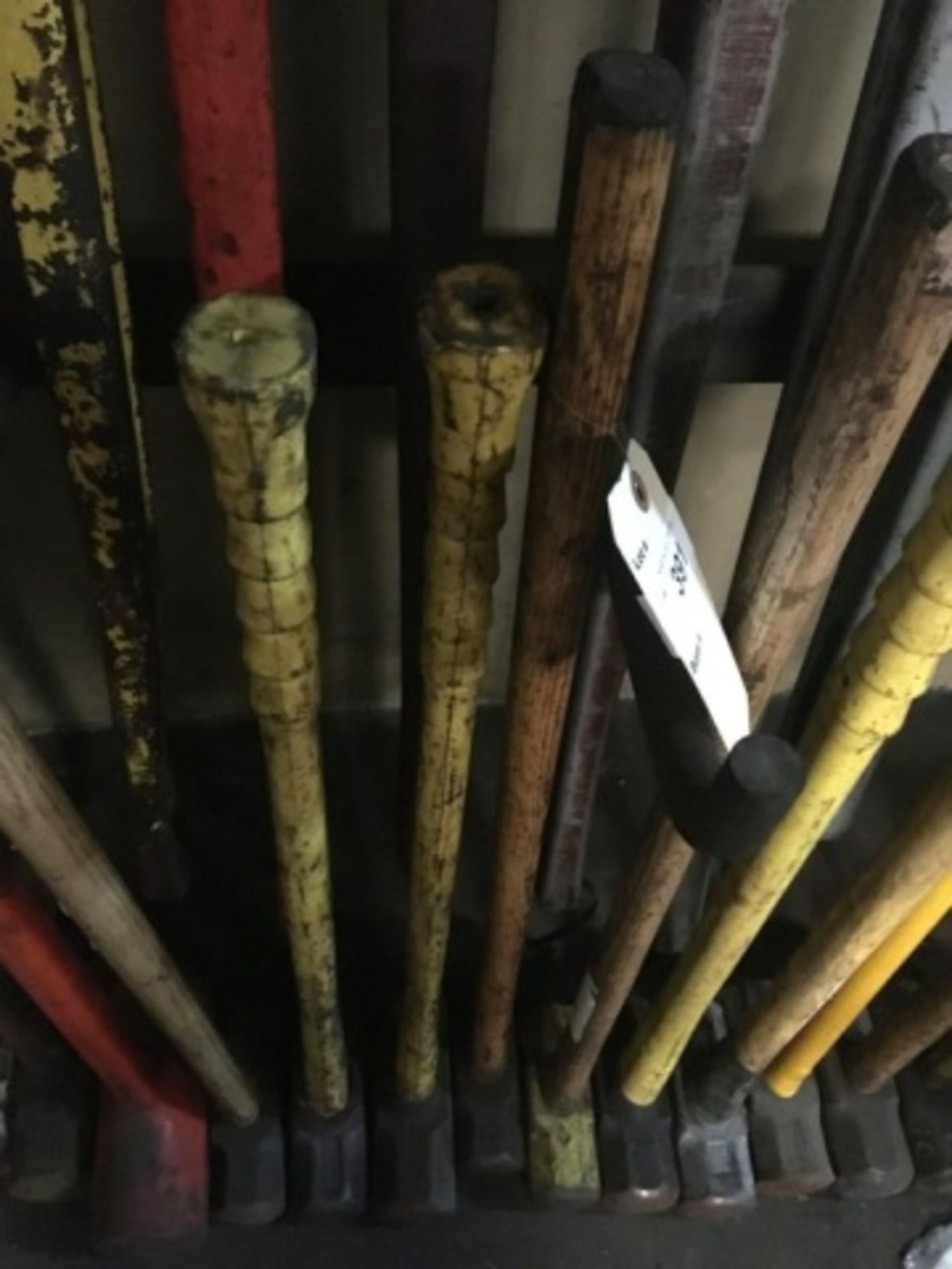 Various size sledge hammers