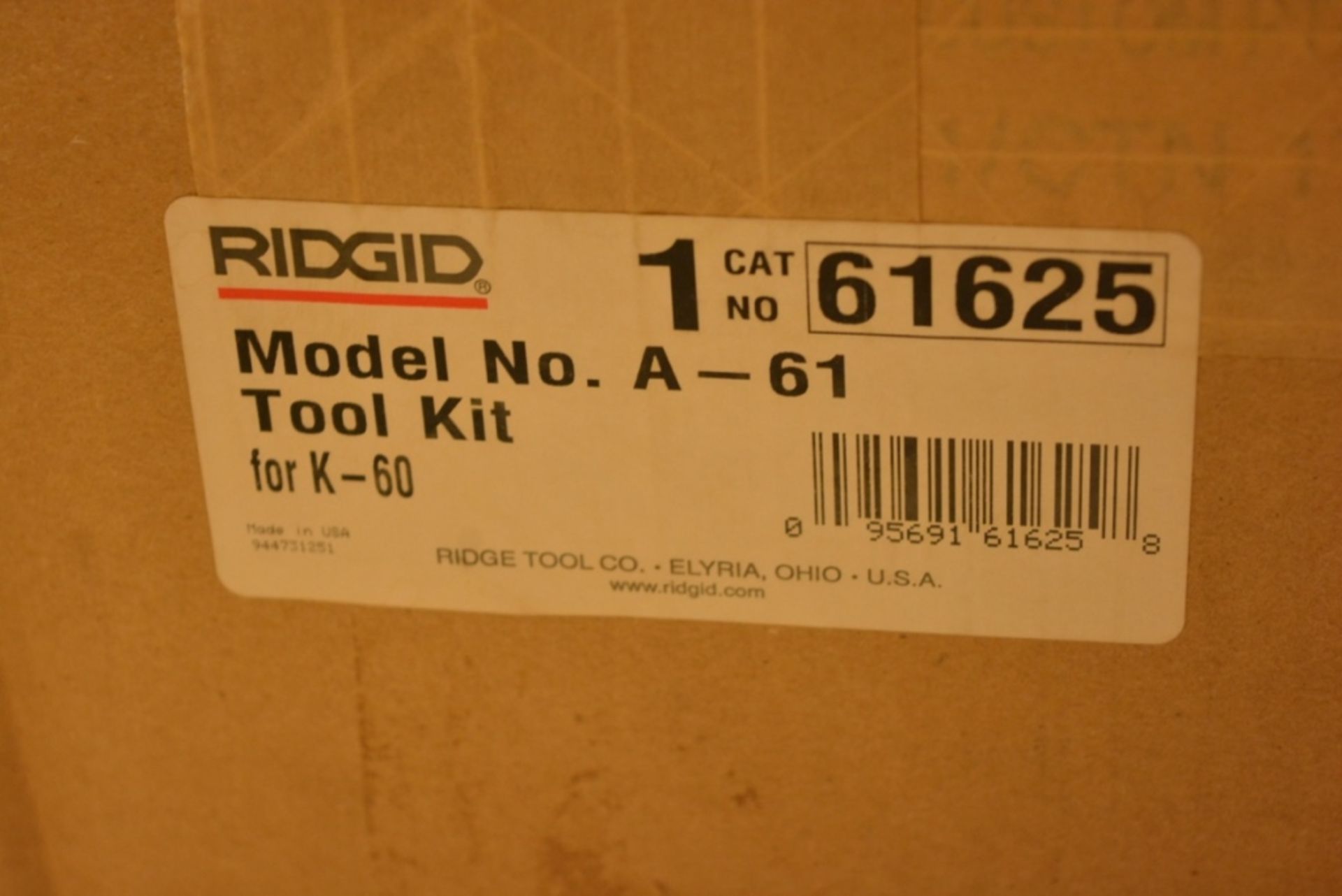 Ridgid 61625 80-61 Tool Kit - Bild 3 aus 3