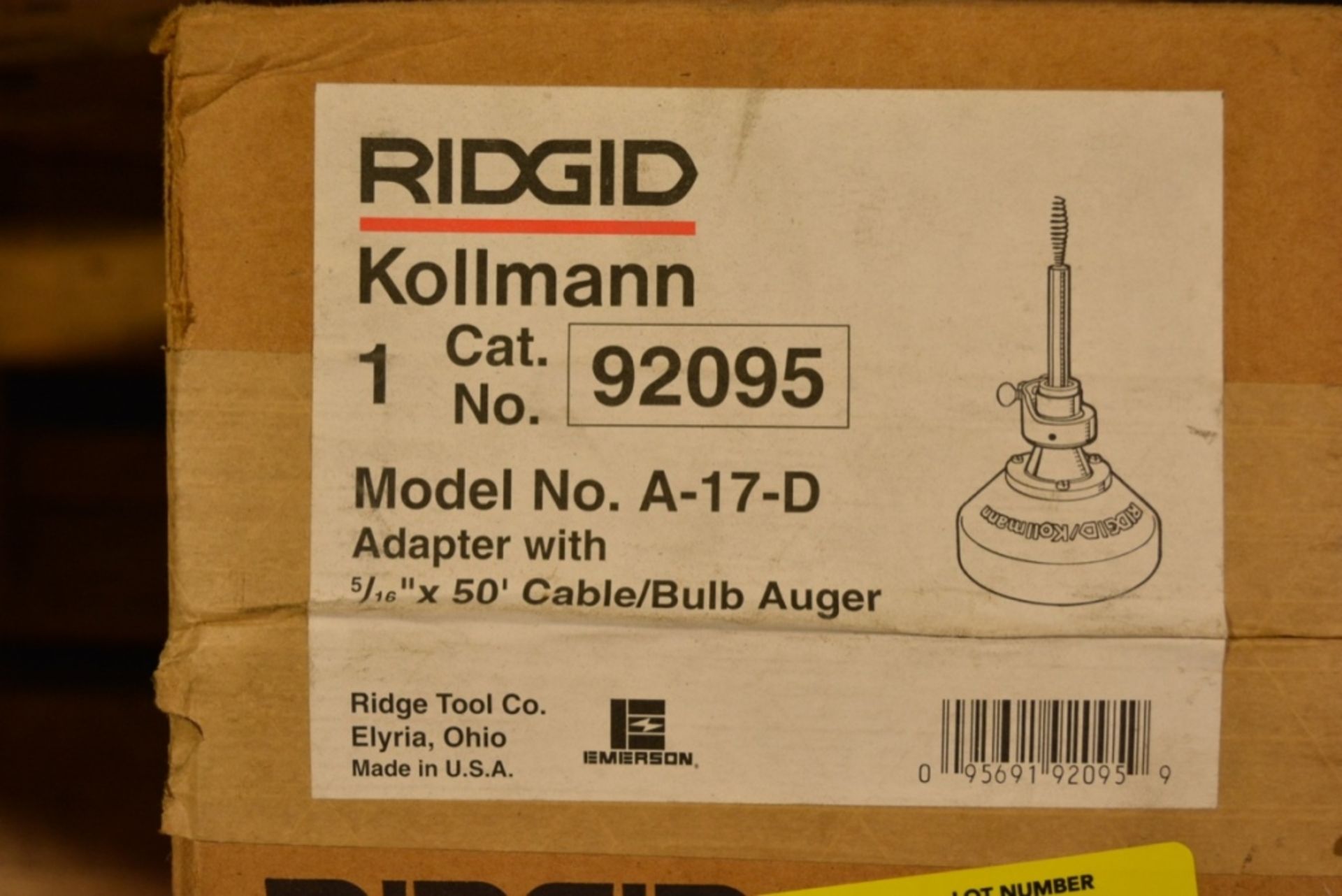 Ridgid 92095 A-17-D Drain Cable Adaptor - Bild 2 aus 2