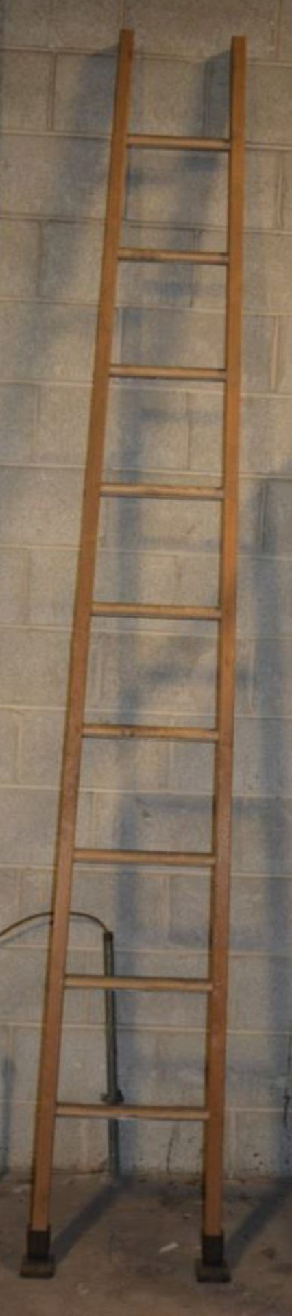 John Berg 10' Wood Straight Ladder