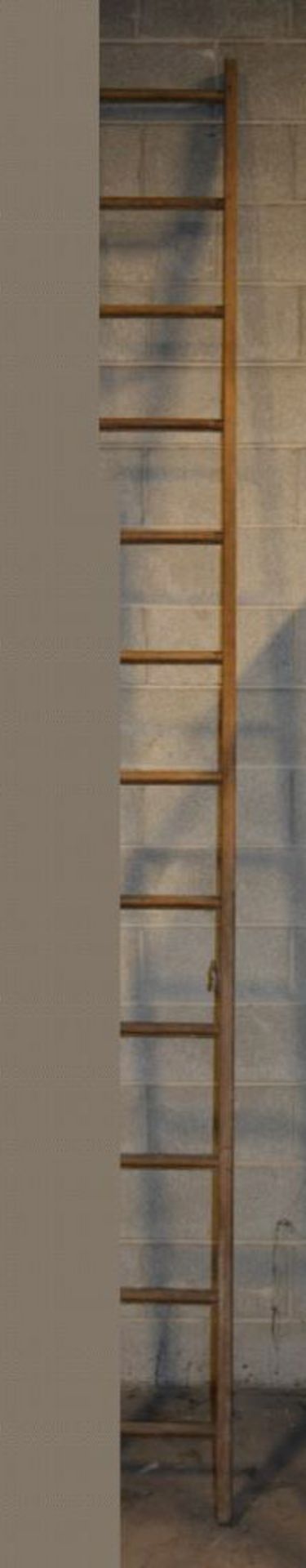 Watling No. 1 Single 12' Wood Straight Ladder