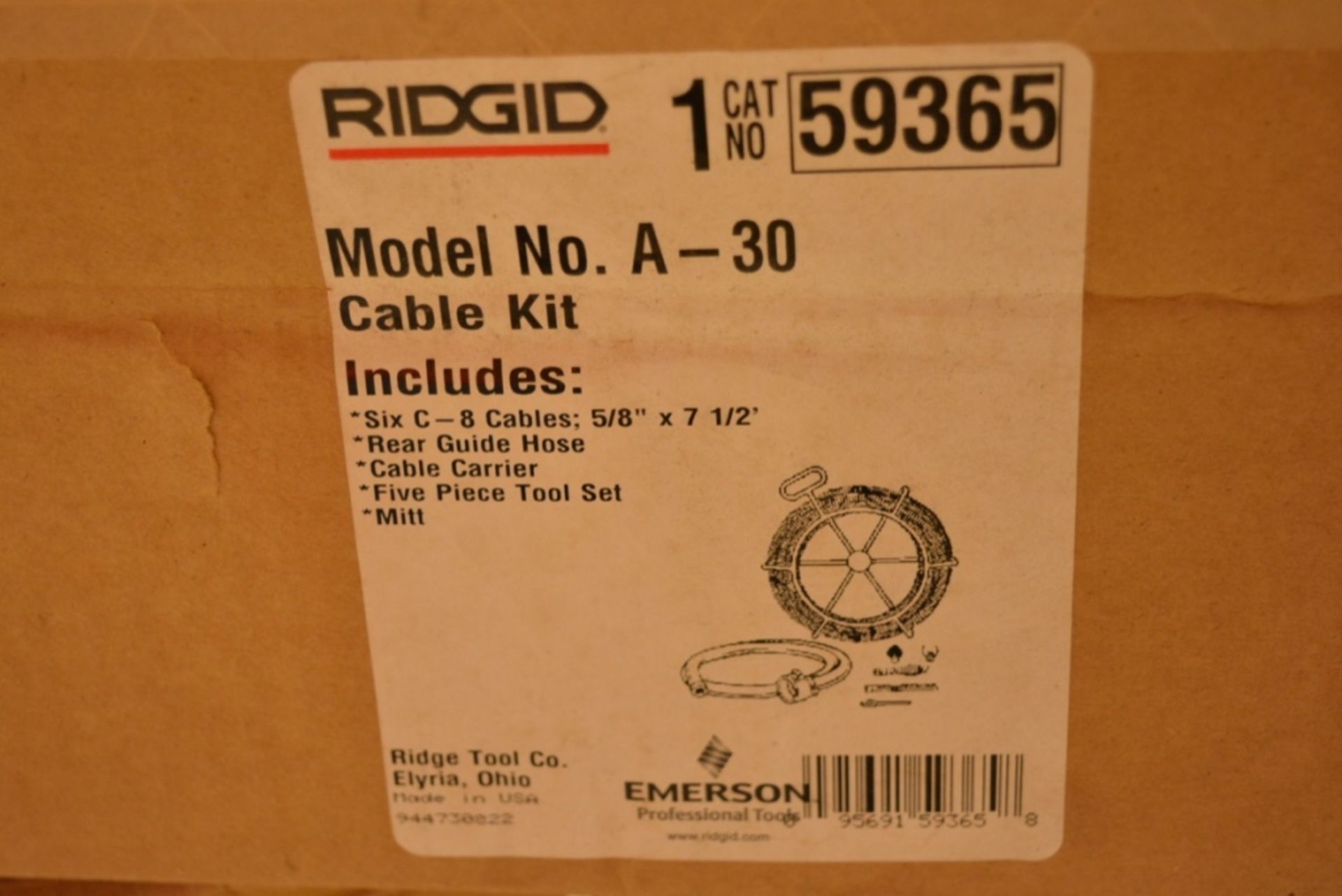 Ridgid 59365 A30 Drain Cleaner Cable Kit - Bild 2 aus 2