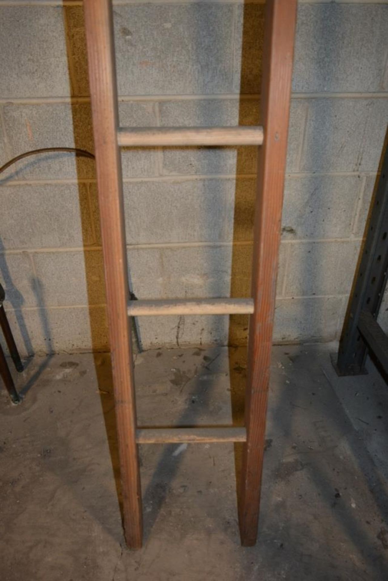 Dayton #153012 12' Wood Straight Ladder - Image 3 of 4