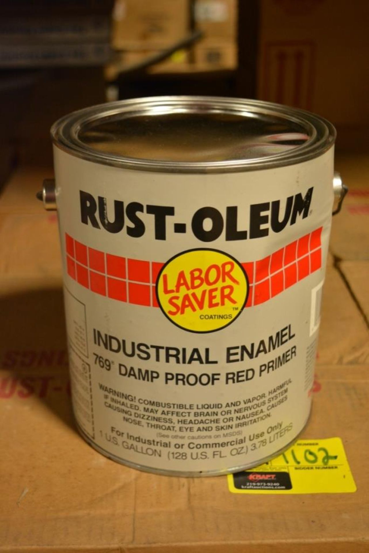 Case Of 2 Rust-Oleum One Gallon Cans Red Primer