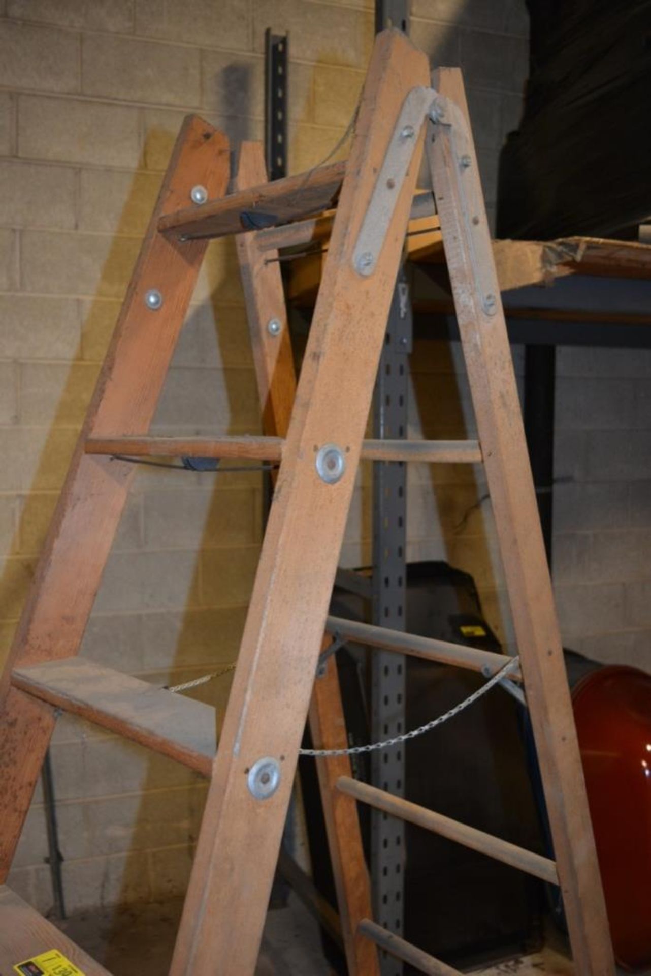 John Berg 7' Wood Step Ladder - Image 3 of 3