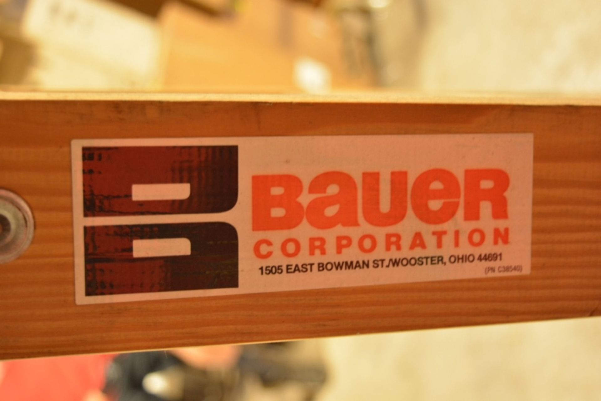 Bauer #10112 12' Wood Step Ladder - Image 3 of 3
