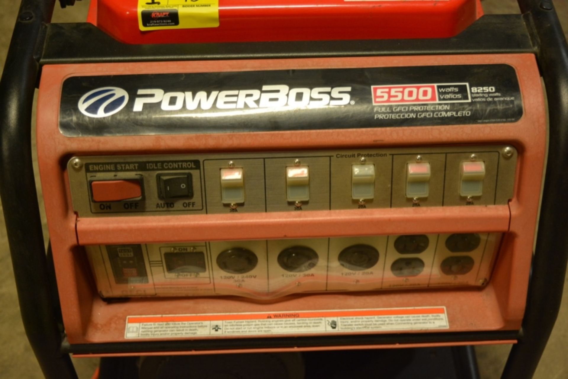 Power Boss 5500 Portable Generator Store Display - Image 2 of 3