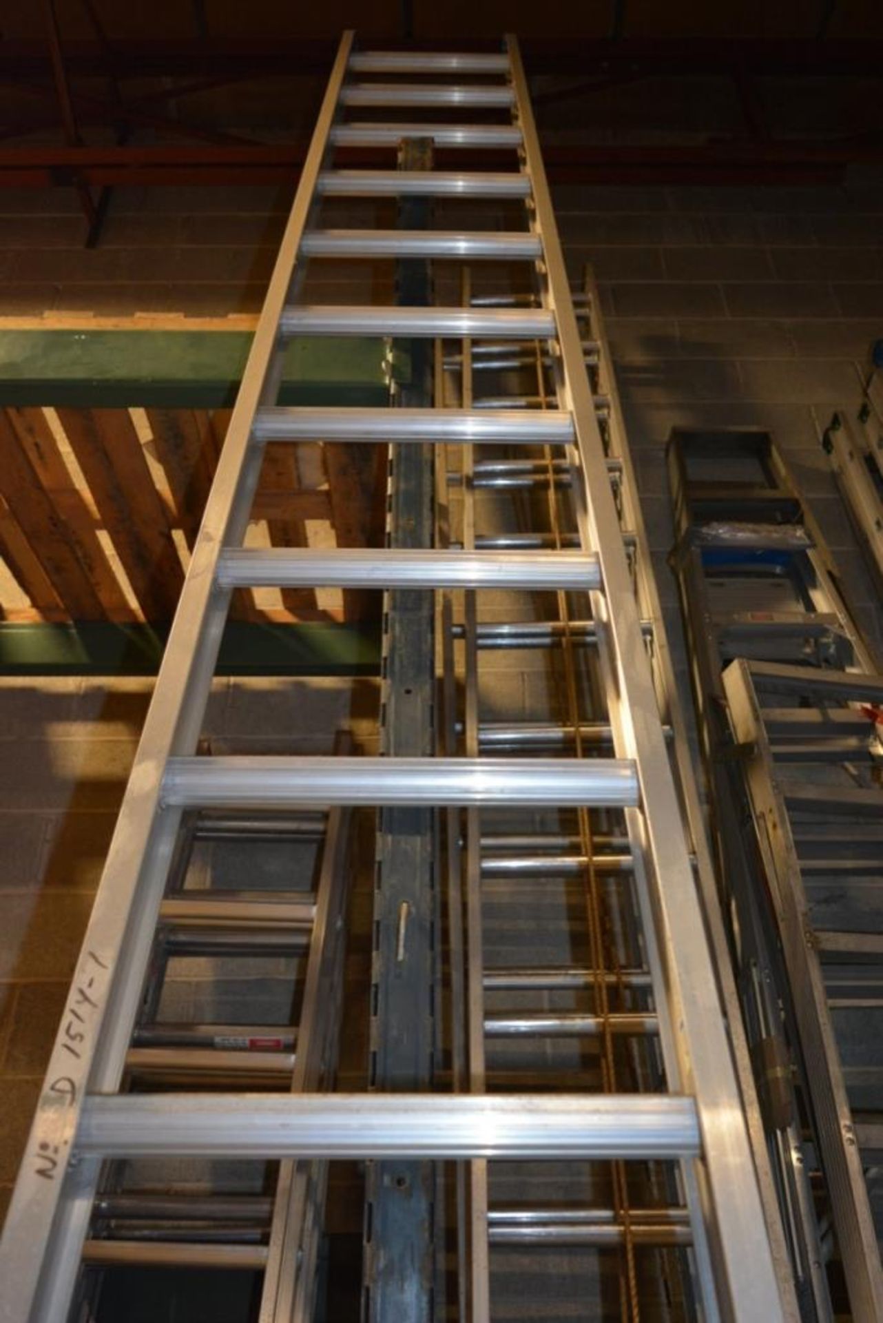 Werner D1515-1 14' Aluminum Straight Ladder - Image 4 of 4
