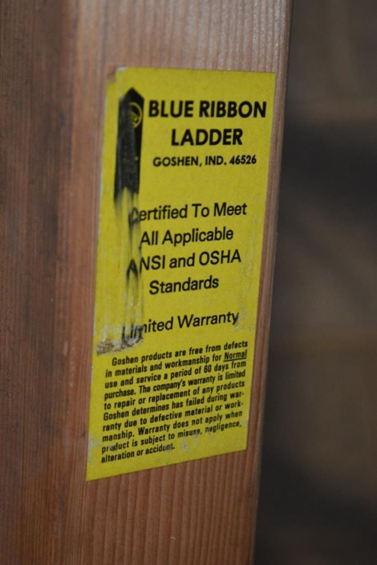Blue Ribbon 3W394 24' Wood Extention Ladder - Image 2 of 5