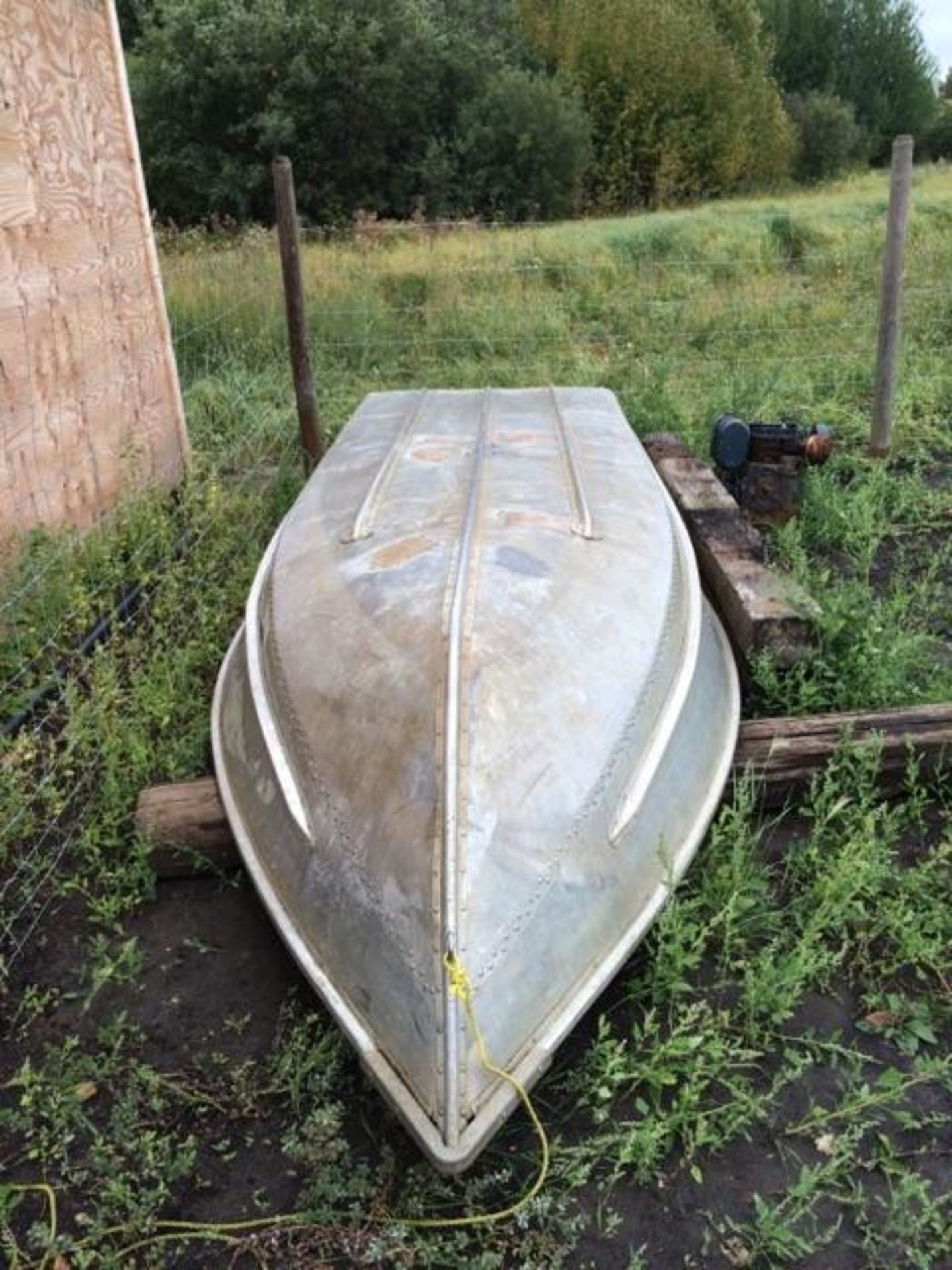 13FT Misty River Aluminum Boat 56in wide, 18in deep, c/w Oars Selling On-Choice - Image 5 of 5