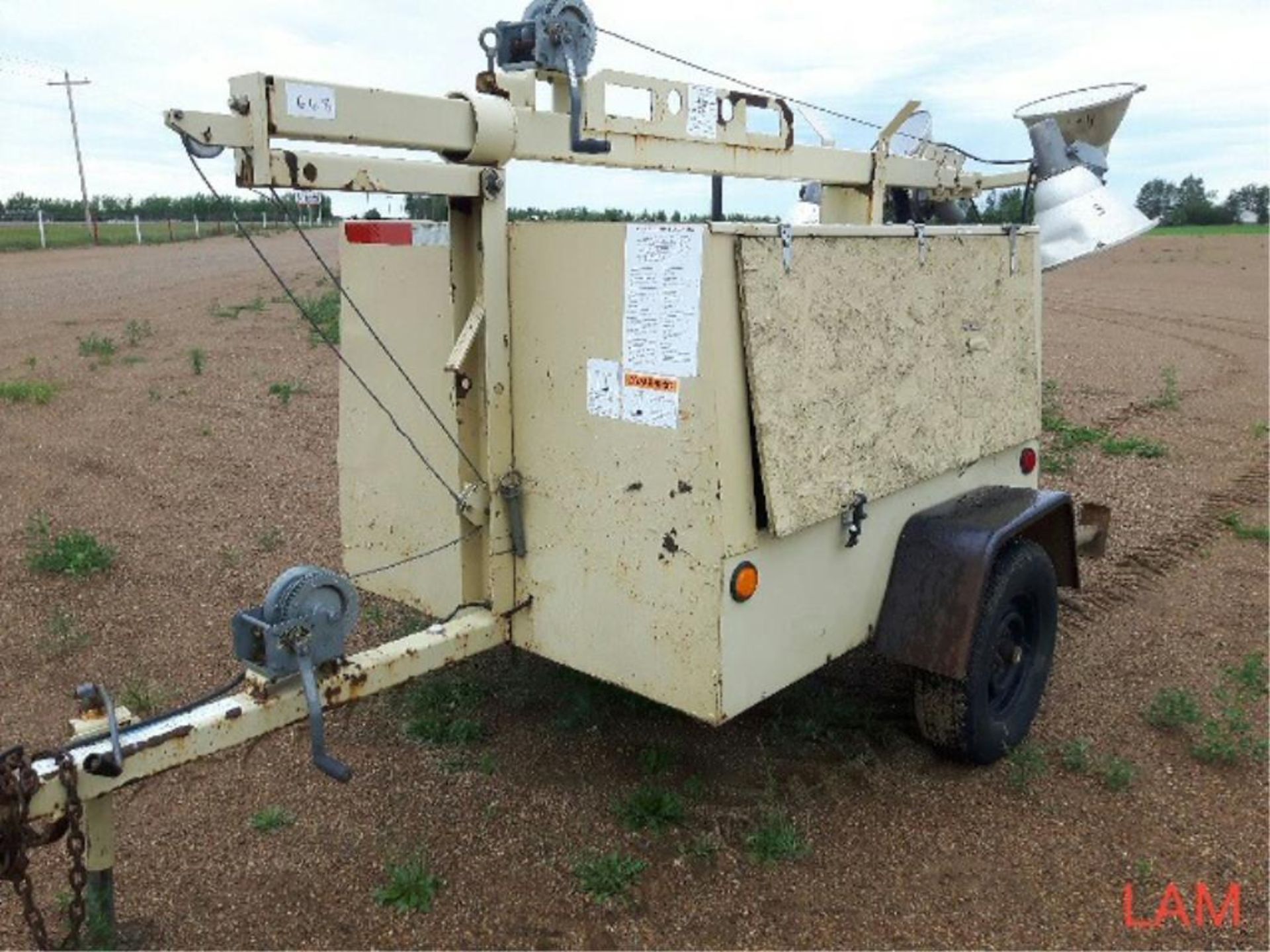 1999 Ingersoll Rand 6 KW Light Tower Generator Works, Lights 3 & 4 Work, 1 & 2 do not work