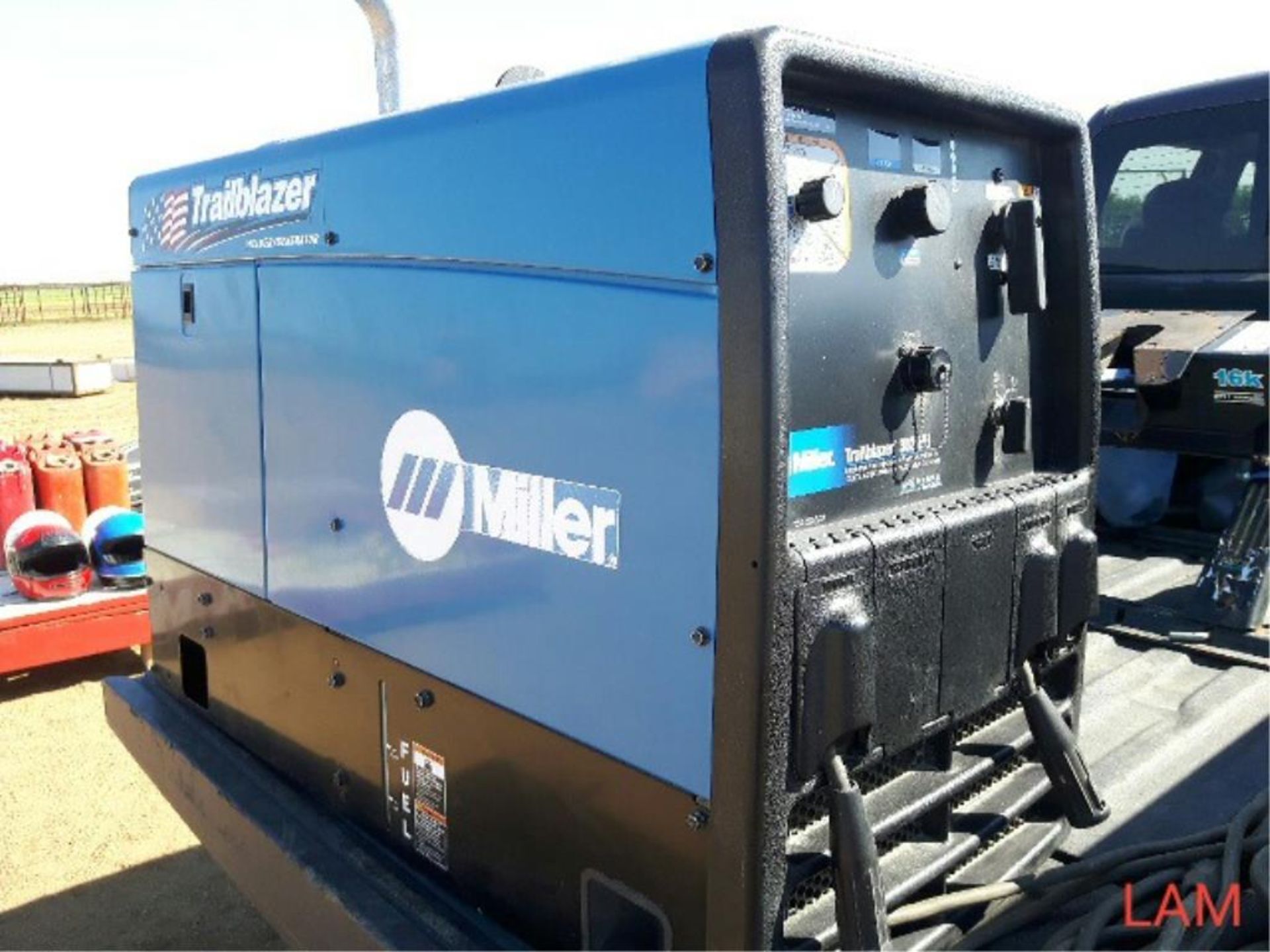 2013 Miller Trailblazer 302EFI Gas Welder 12,000Watt Generator, 83hrs, c/w Cables & Cover