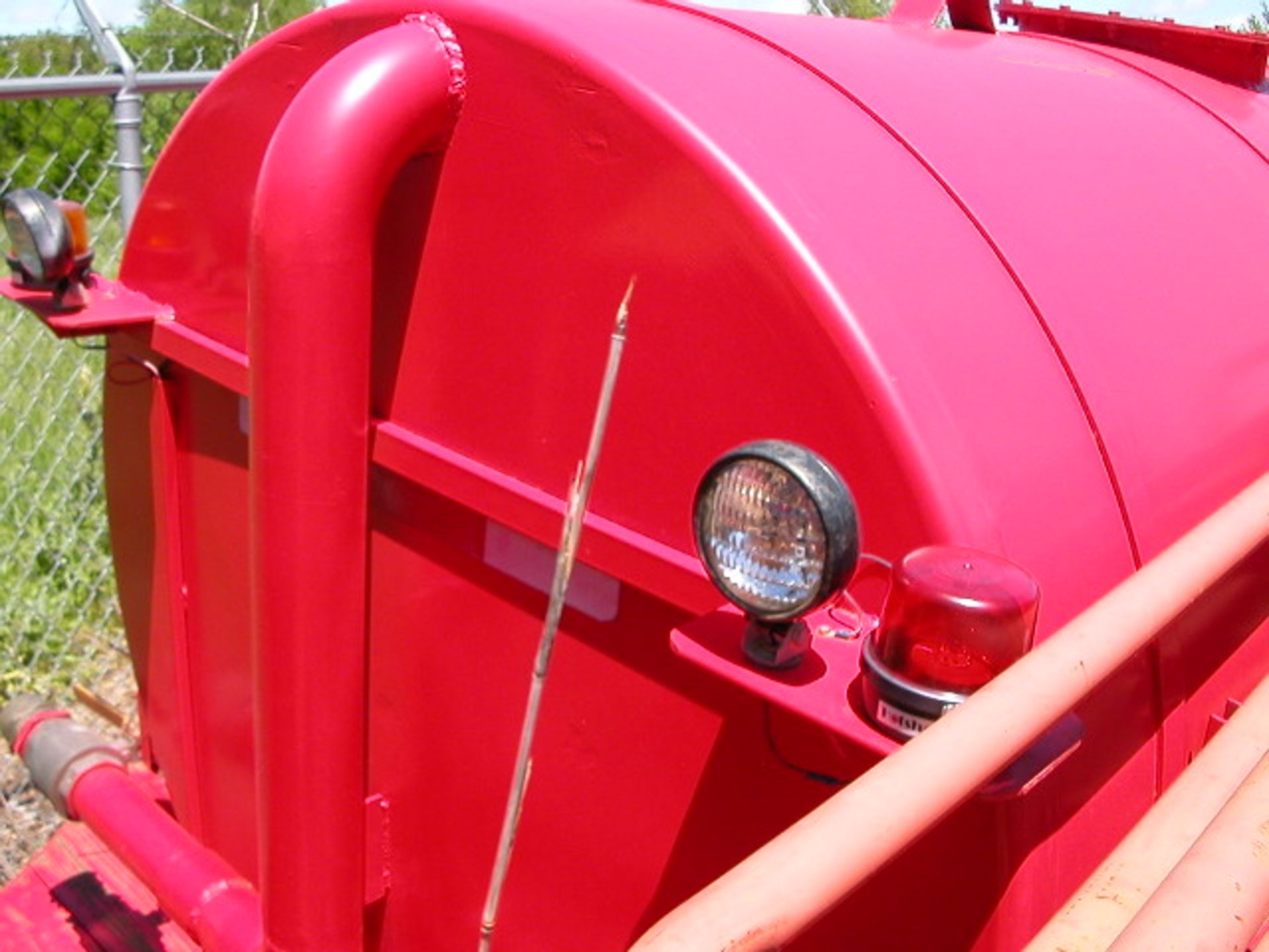 1500 Gallon FIRE ENGINE Red Truck Bed Tank with Fire Hose Connections - Image 2 of 2