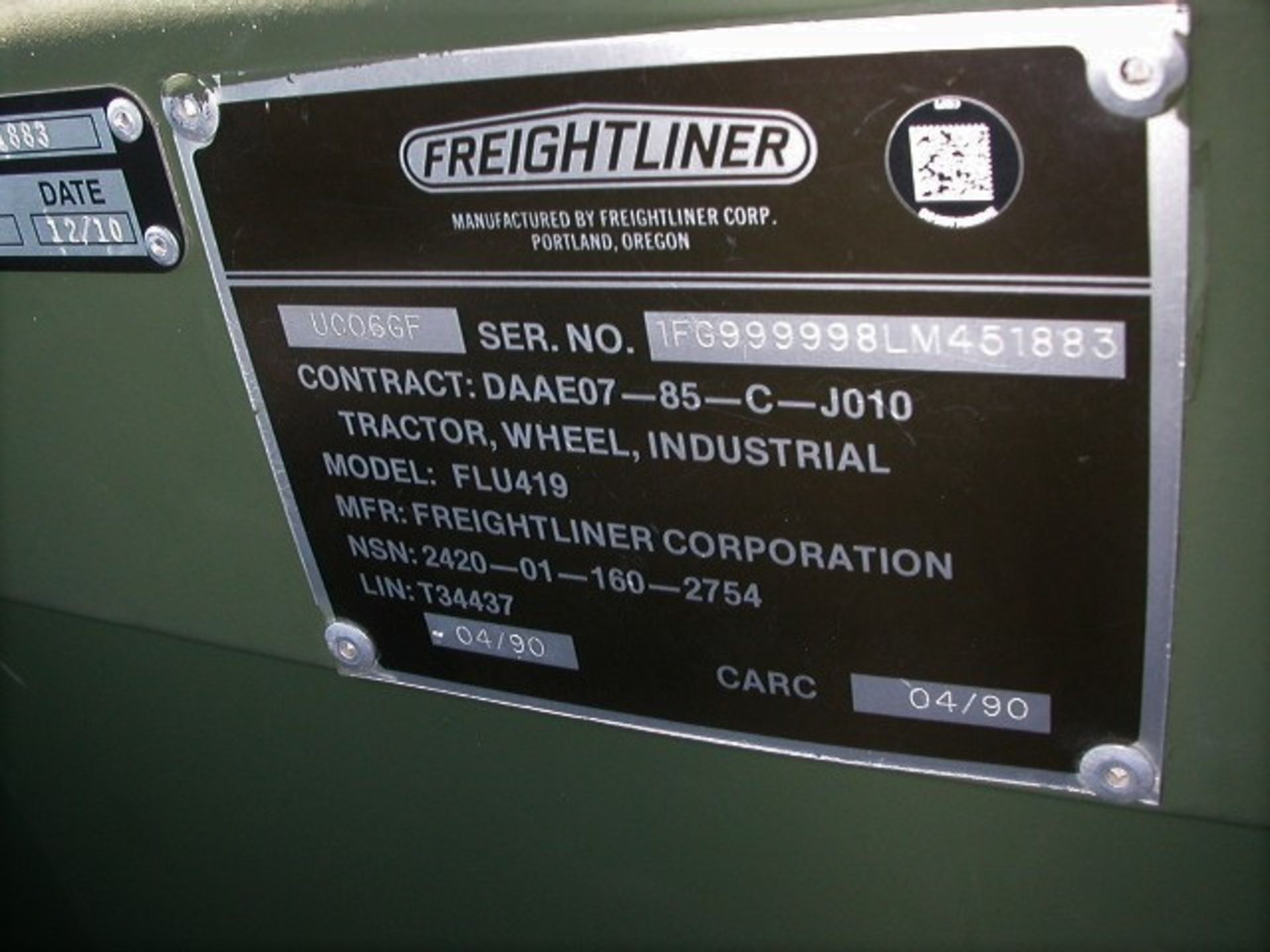 Freightliner FLU419 - Unimog Small Emplacement Excavator #2 of 2 - (224 Miles) - Excellent Condition - Image 14 of 16