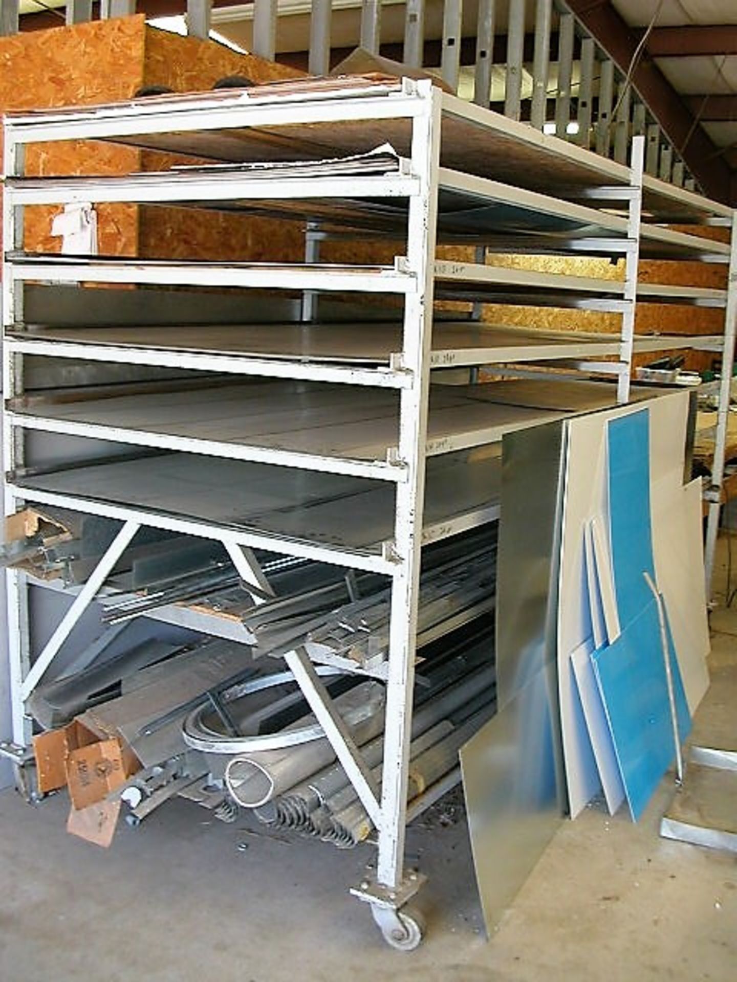 Sheet Metal / Material Rack (Up to 10 Foot Material) with Casters