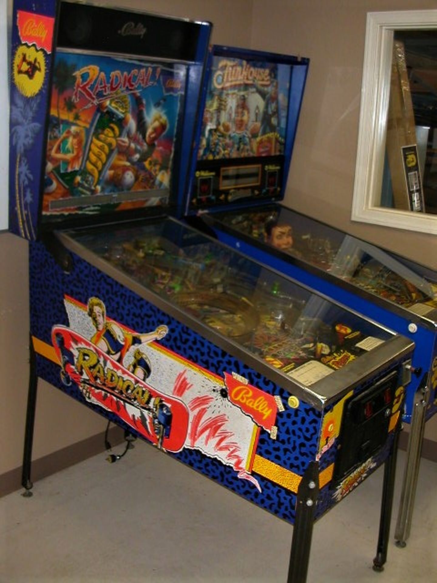 Bally - "Radical" Coin Operated Pin Ball Machine (in Working Condition)
