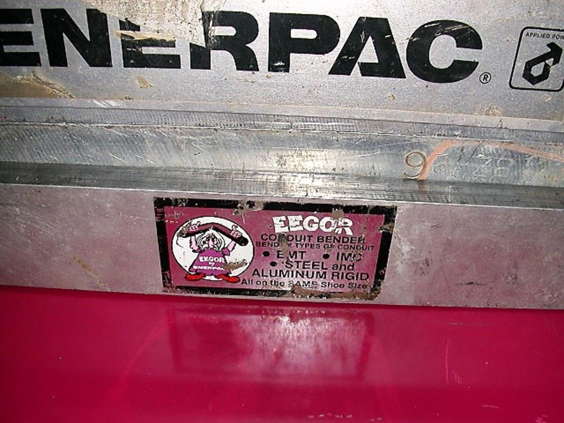 Enerpac EEGOR - Multi-Purpose Hydraulic Bender & EnerPac Pump in Toolguard CM-16 Job Box - Image 4 of 6