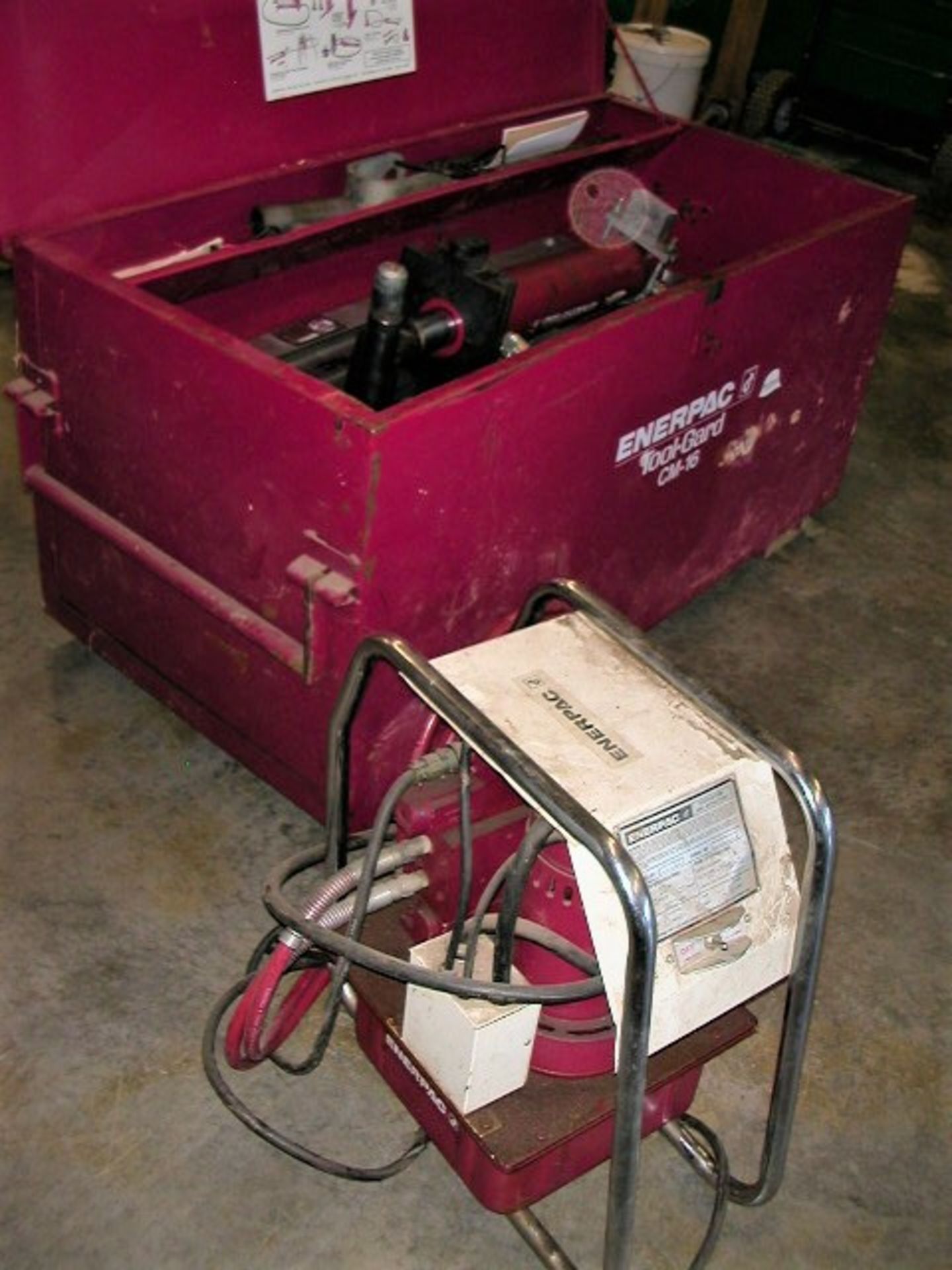 Enerpac EEGOR - Multi-Purpose Hydraulic Bender & EnerPac Pump in Toolguard CM-16 Job Box - Image 6 of 6