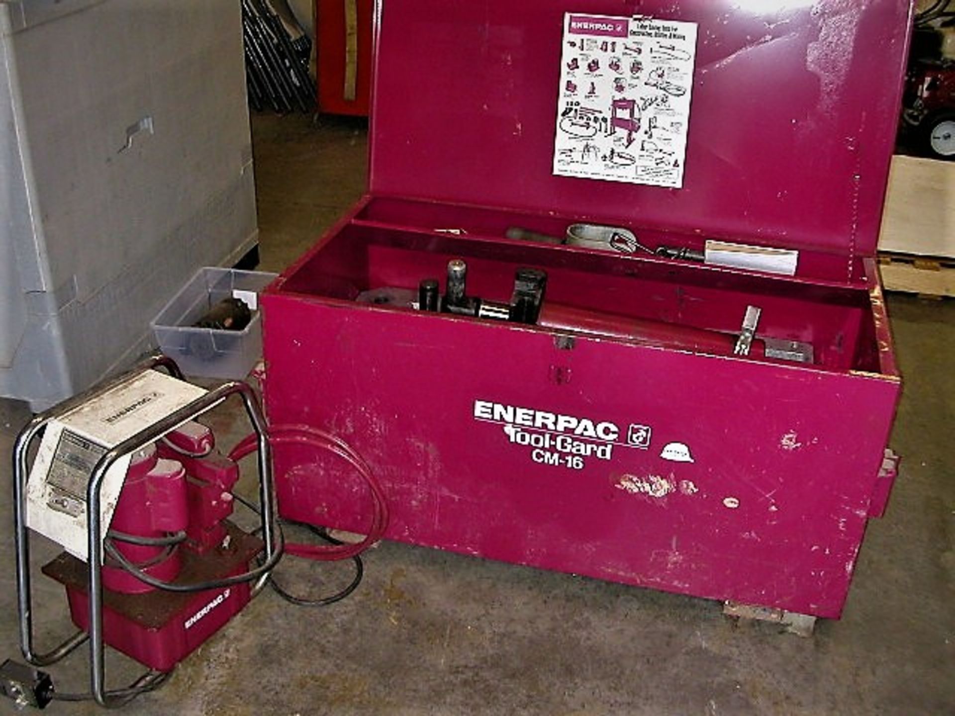 Enerpac EEGOR - Multi-Purpose Hydraulic Bender & EnerPac Pump in Toolguard CM-16 Job Box