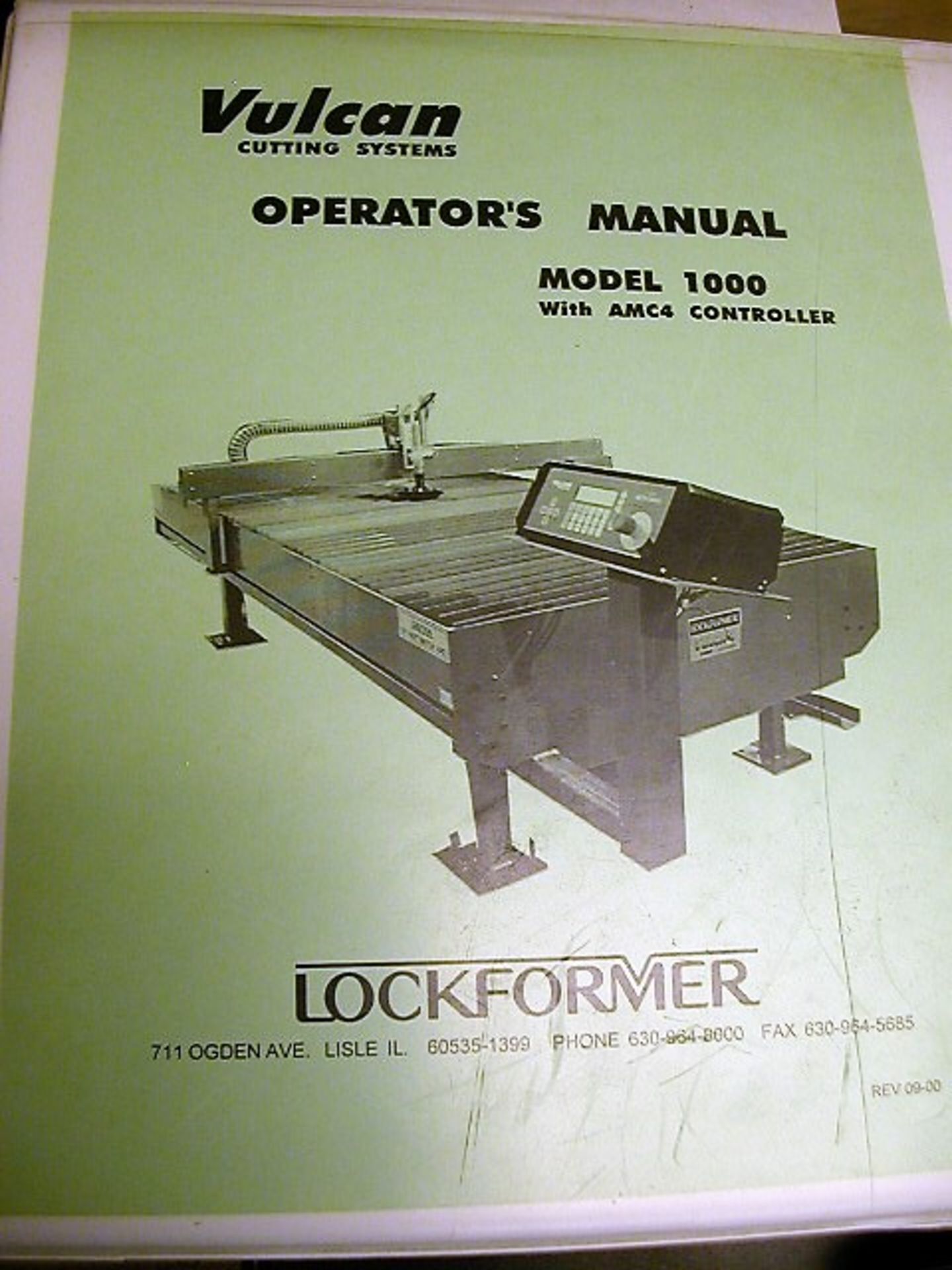 Lockformer Vulcan 1000 Cutting Systems with AMC4 Controller. Computerized 10'x5' Sheet Metal Table - Image 4 of 14