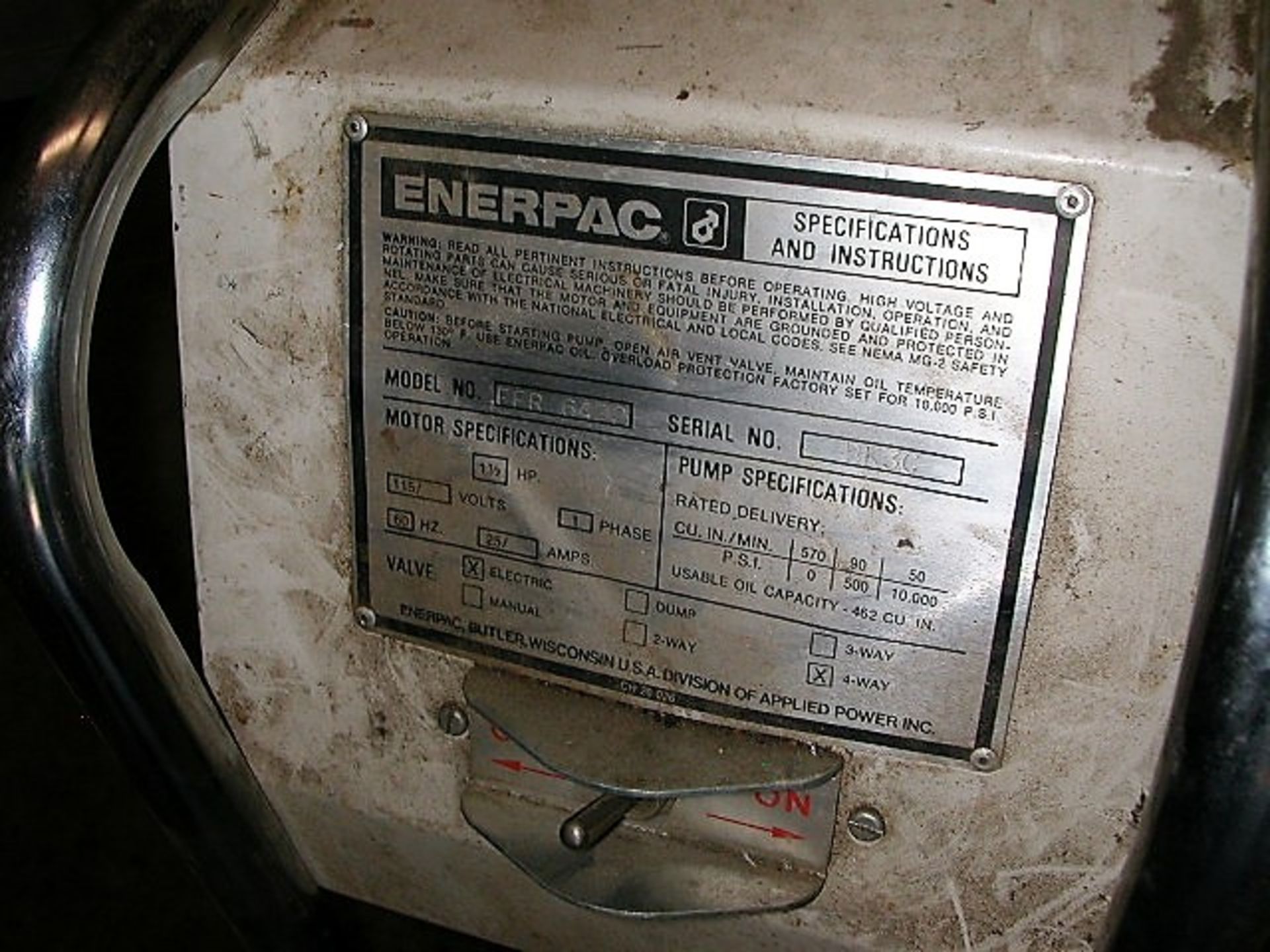 Enerpac EEGOR - Multi-Purpose Hydraulic Bender & EnerPac Pump in Toolguard CM-16 Job Box - Image 5 of 6