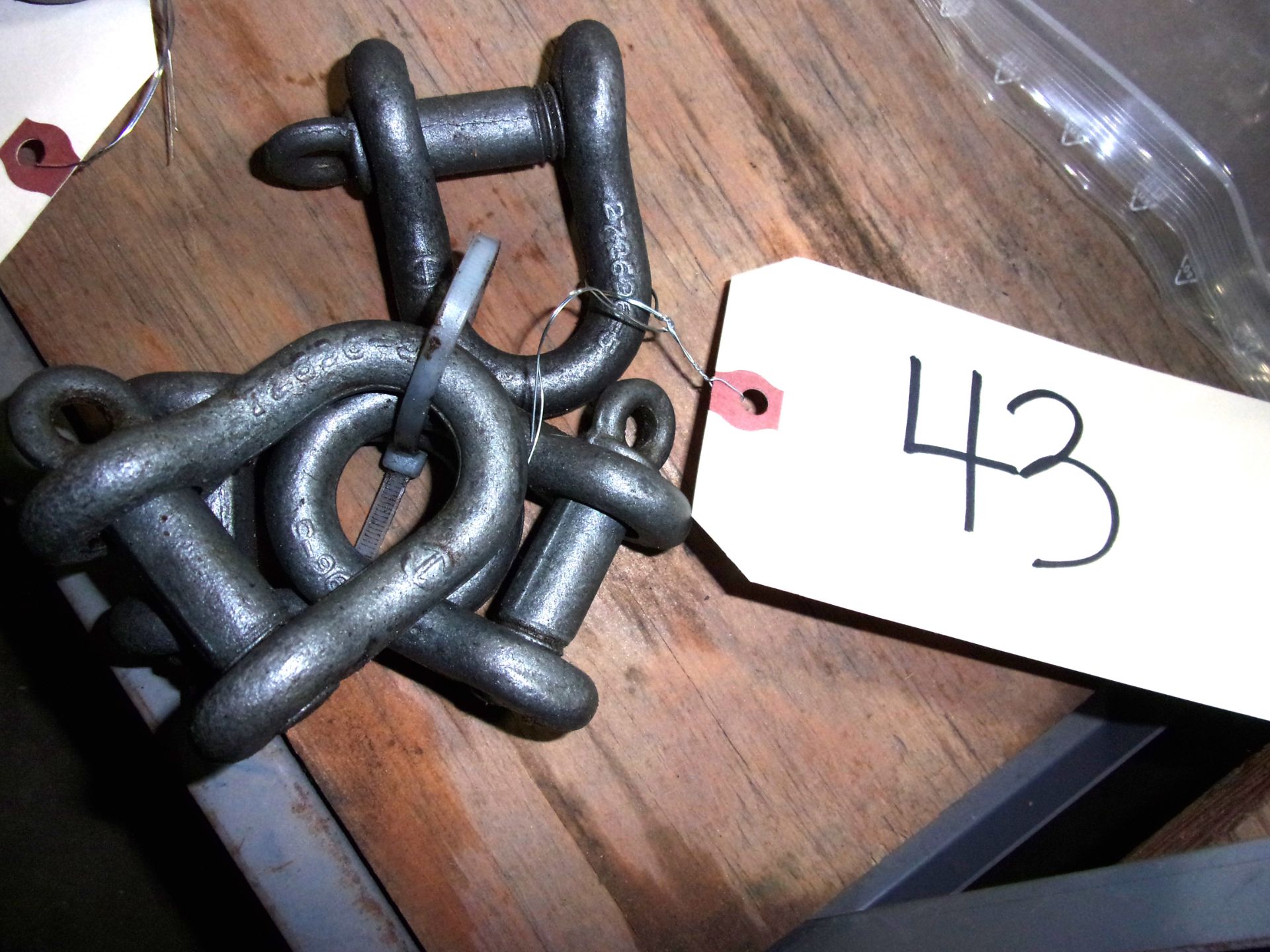 LOT OF (4) SHACKLES