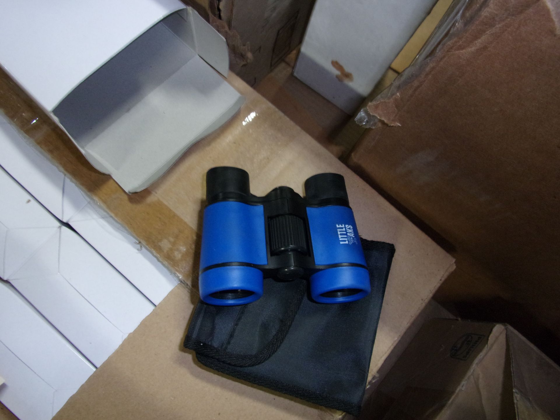 LOT OF (1) BOX INCLUDING LITTLE ASK 4 X 30 BINOCULARS - Image 2 of 2