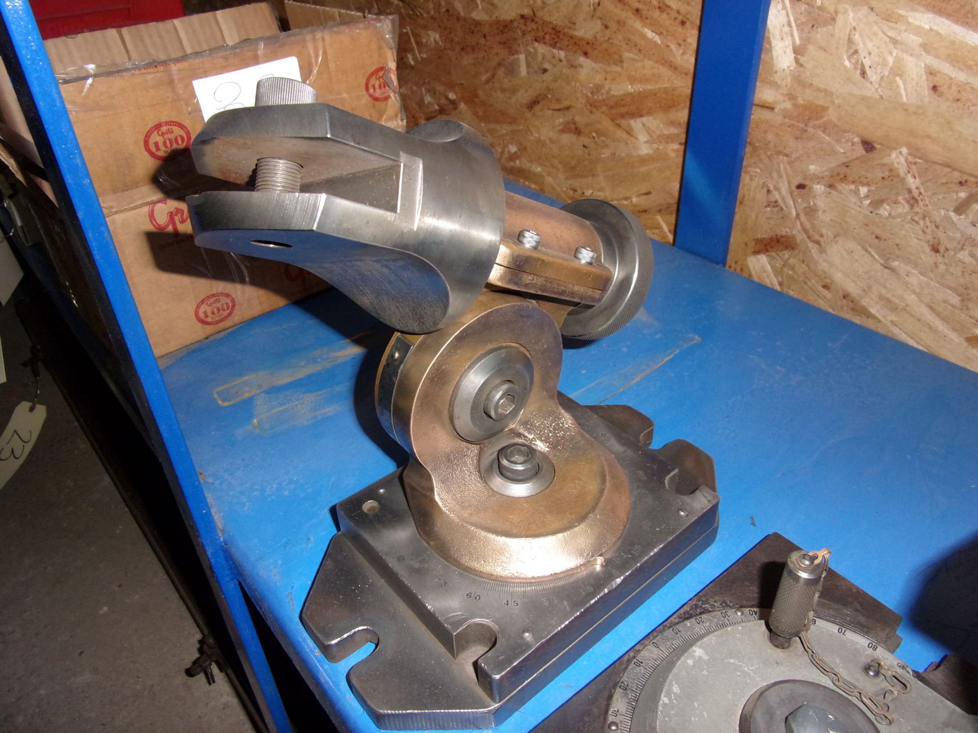 (2) SPADE BLADE GRINDING FIXTURES, (1) MADISON, (1) MUSKEGON WITH HOLDERS - Image 2 of 4