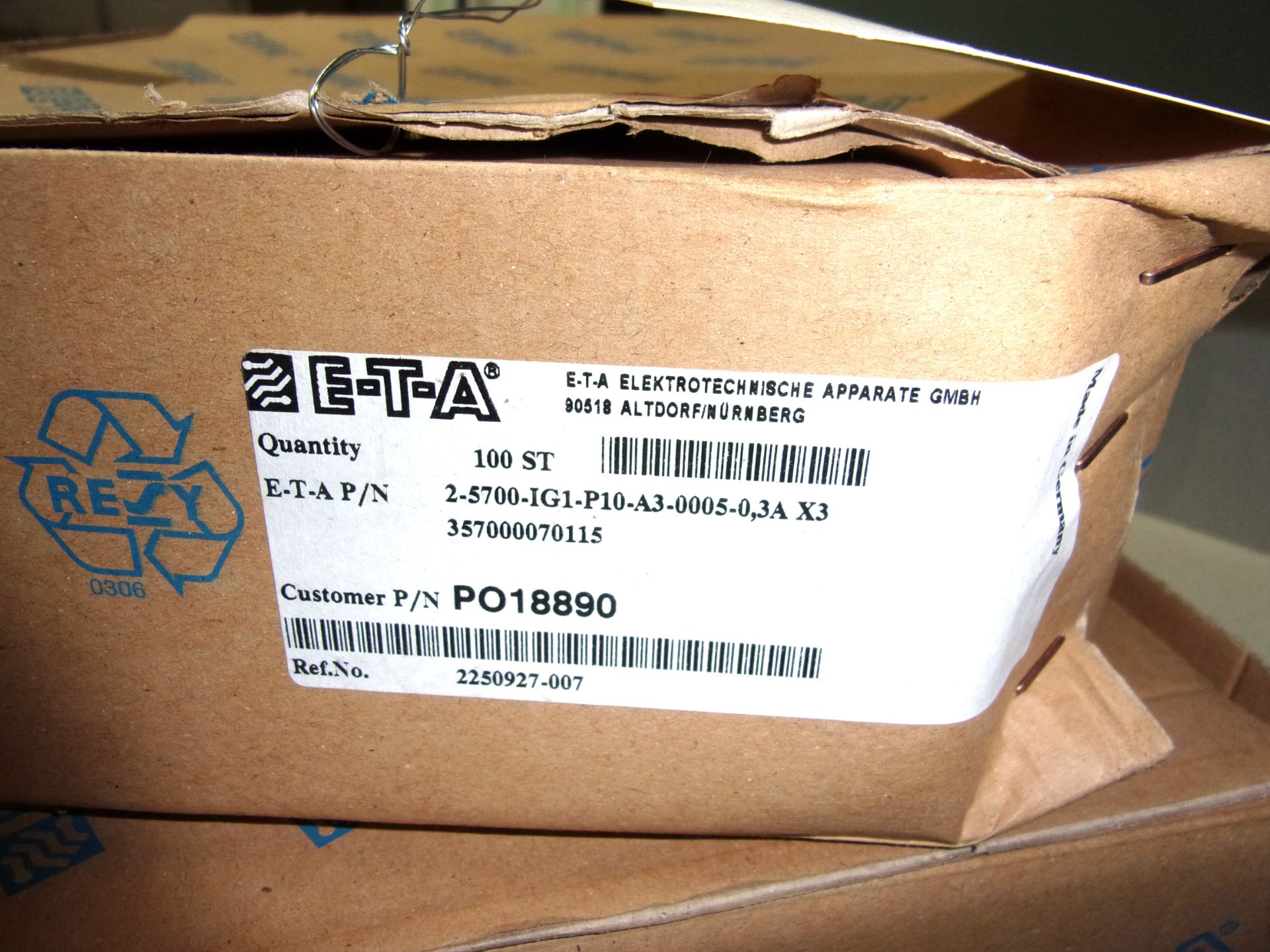 2) BOXES OF ETA CIRCUIT BREAKERS, QUANTITY AS SHOWN IN PICTURES - Image 2 of 4