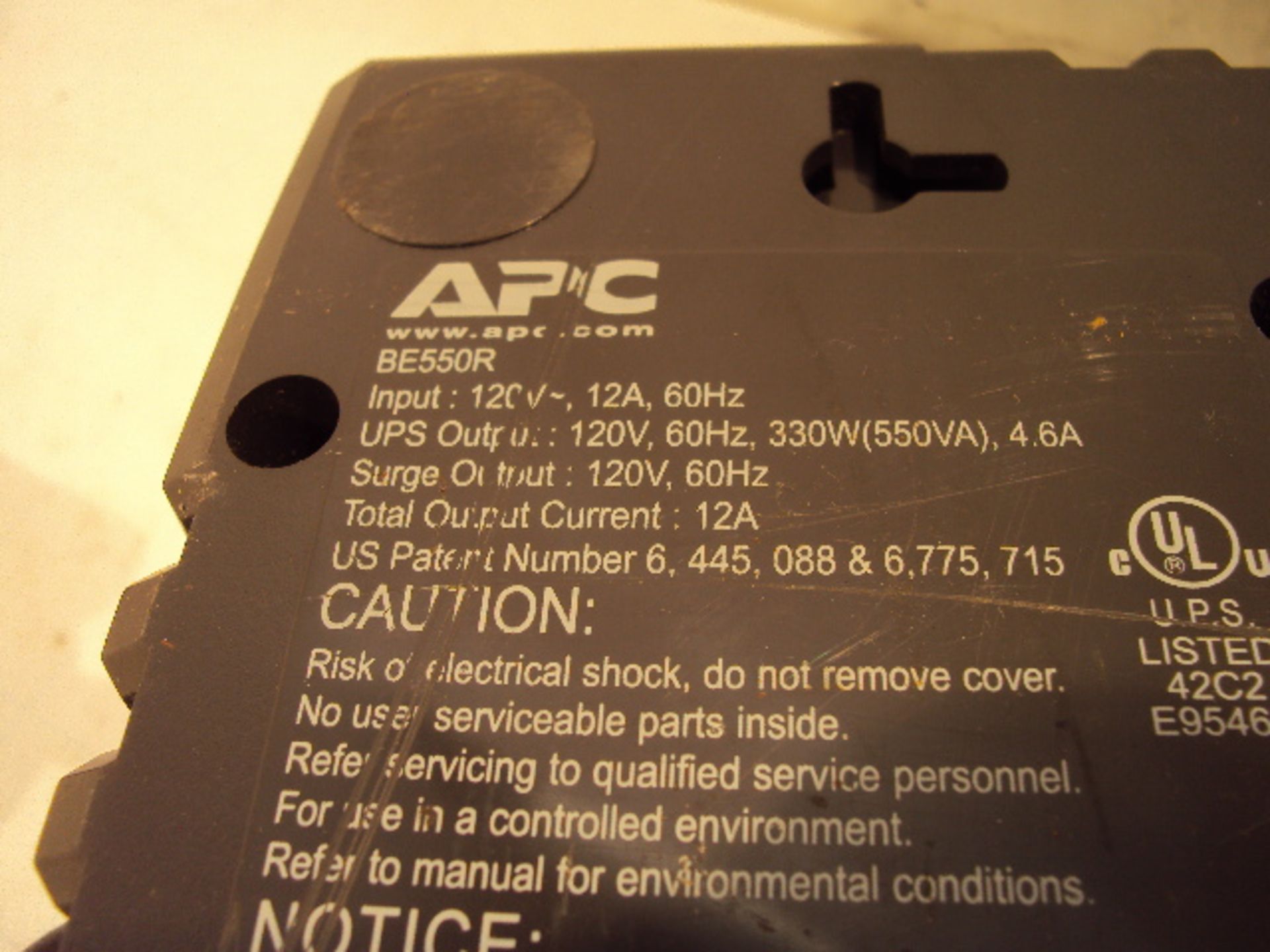 (2) Isobar Surge Protectors and (1) APC BE550R Battery Backup as a lot - Image 5 of 5