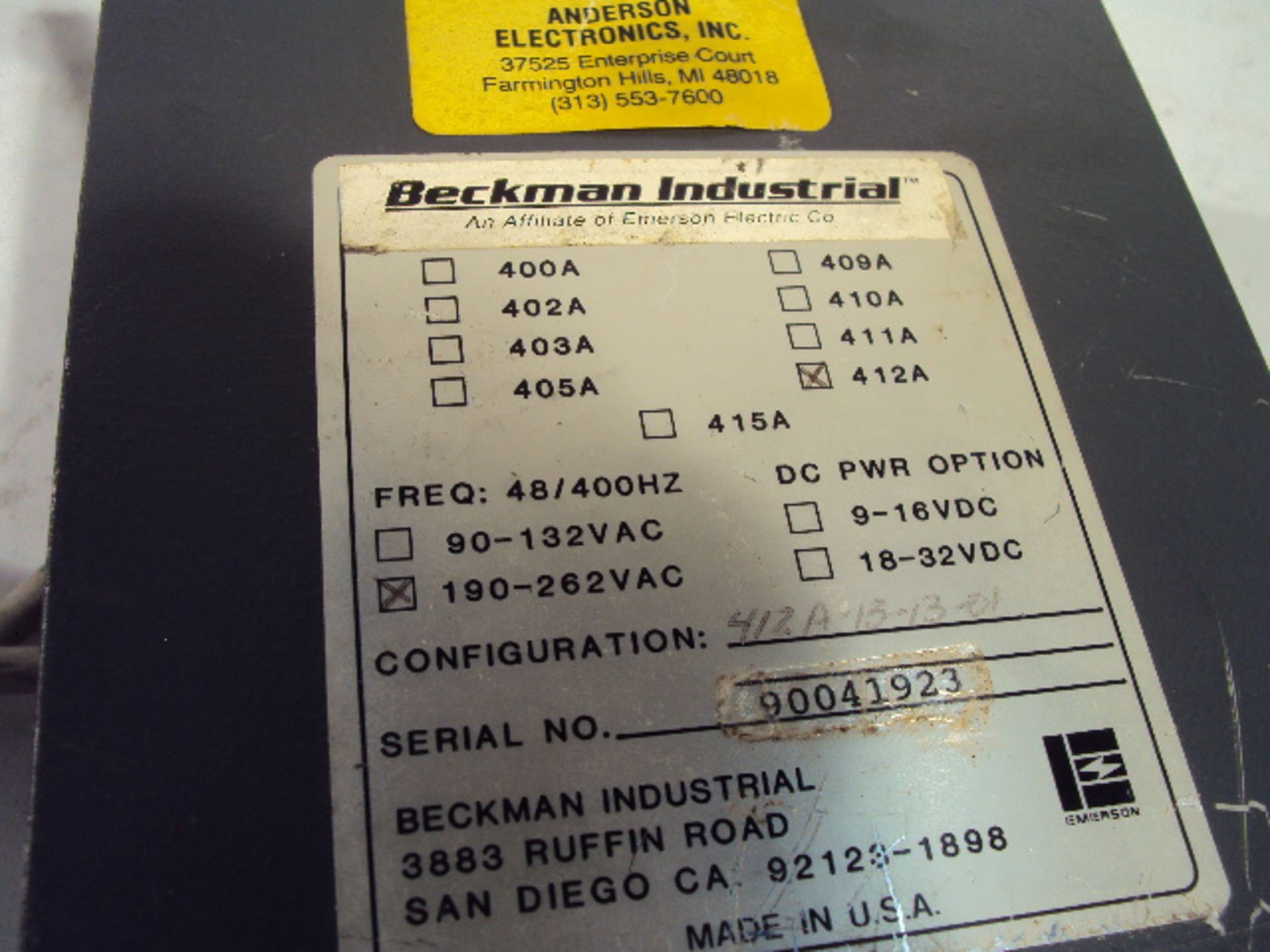 Beckman Industrial Doric 412A Temperature Meter - Image 4 of 4