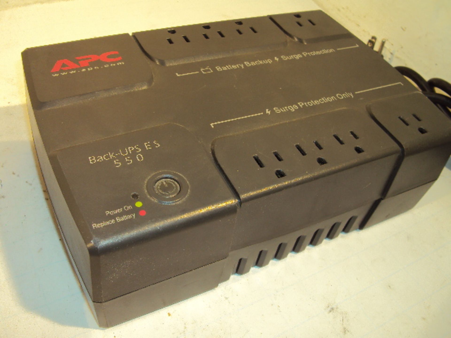 (2) Isobar Surge Protectors and (1) APC BE550R Battery Backup as a lot - Image 4 of 5