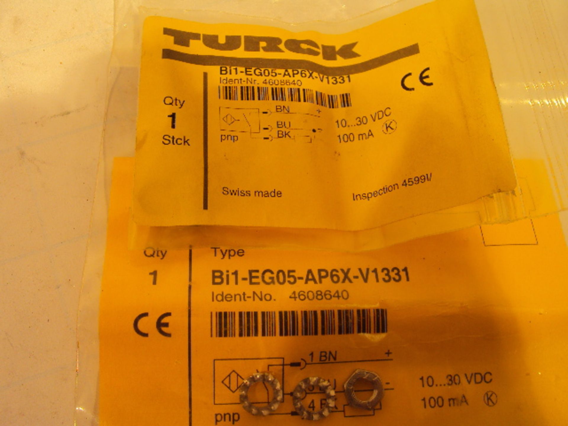 (8) Turck BI1-EG05-APX-V1331 Proximity Sensors - Image 4 of 4