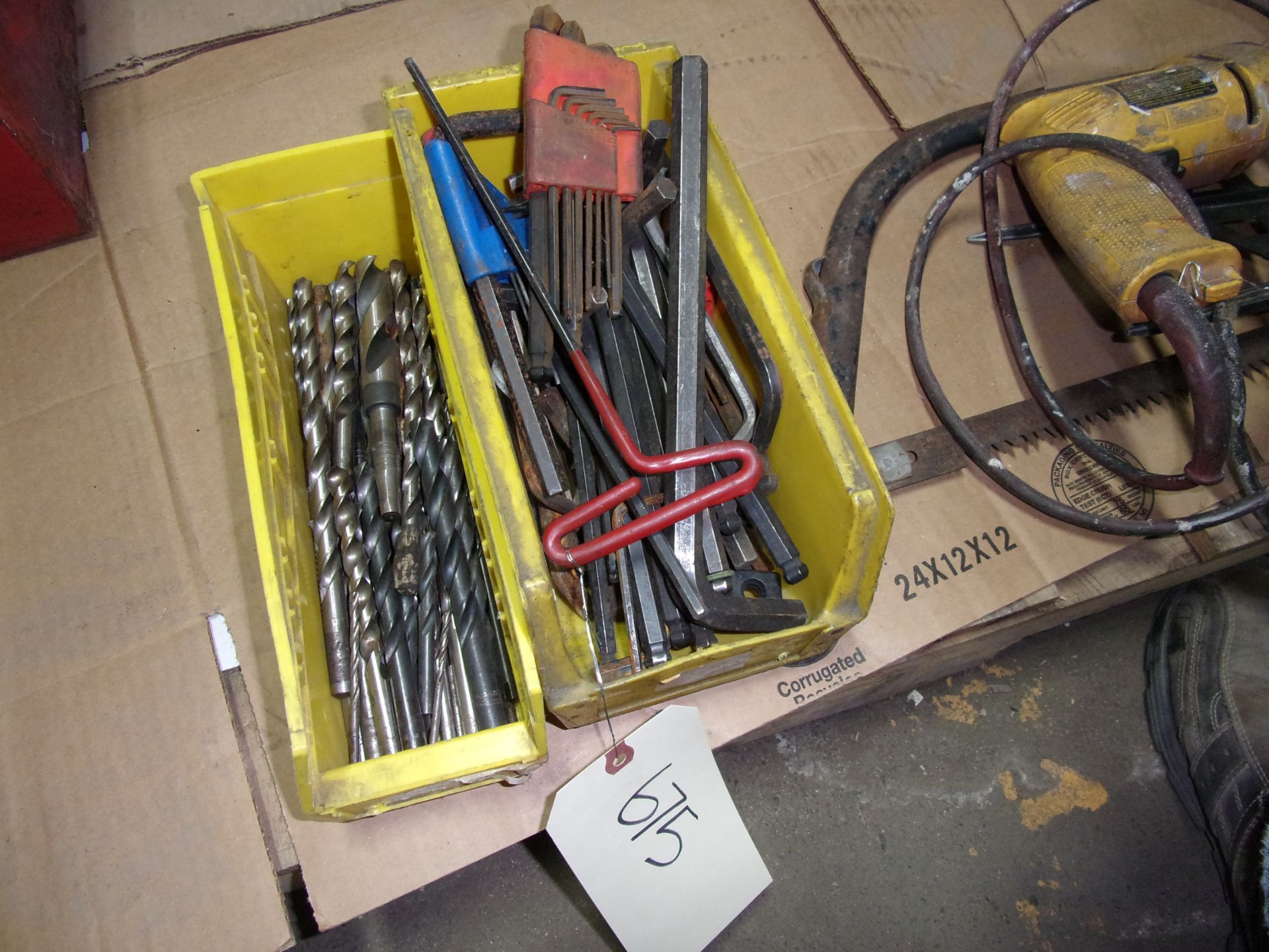 LOT OF ALLEN WRENCHES AND DRILLS