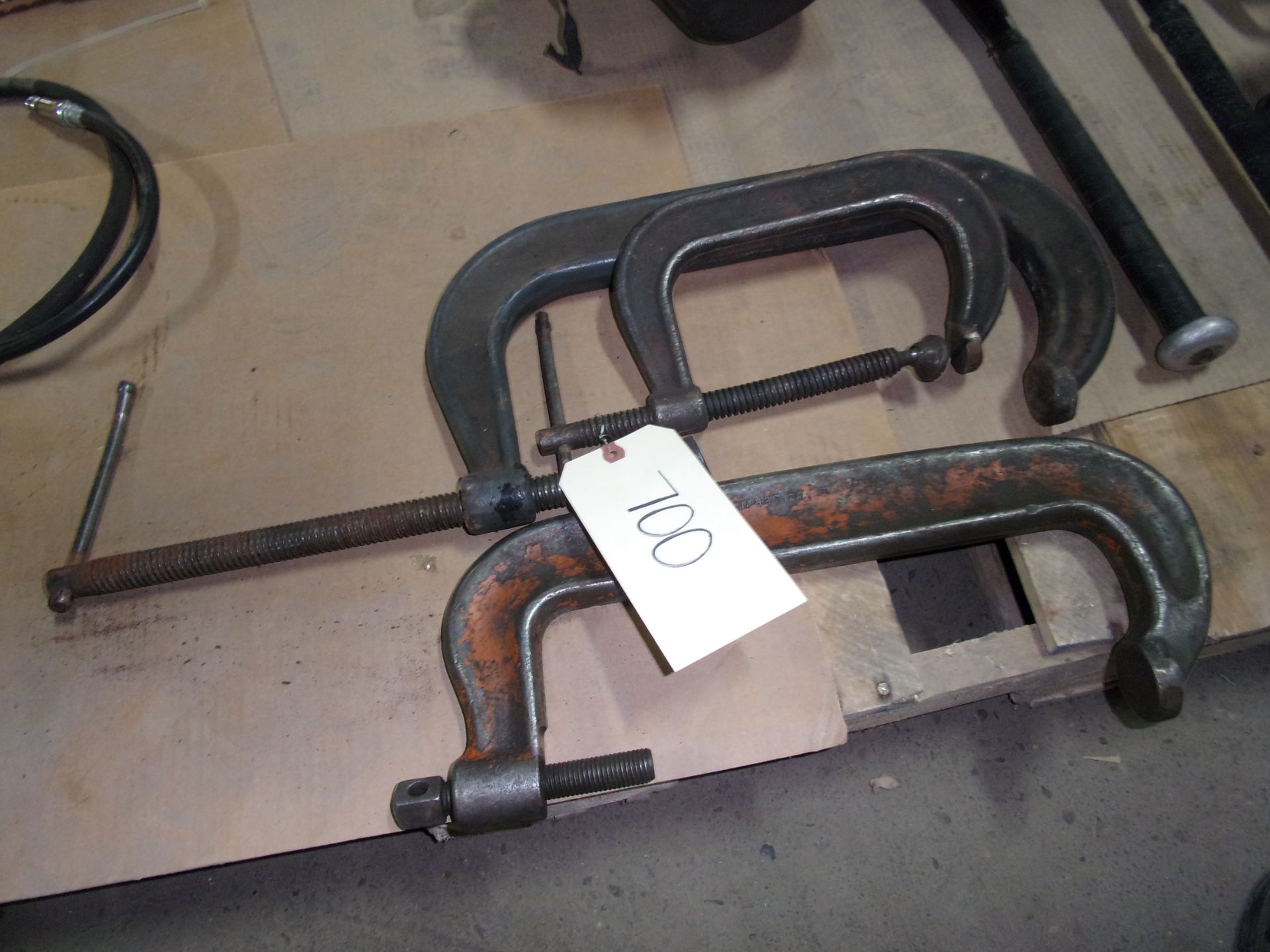 LOT OF (3) LARGE C CLAMPS