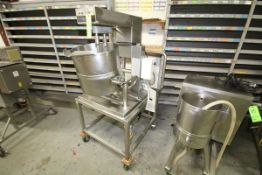 Groen Jacketed Portable Kettle, Model TD/2-40, National Board #74526, MAX WP 45 psi @ 300 Degree F