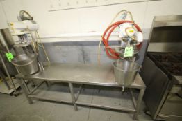 Electric Dual Mixing Station with 1/2 hp Drives, 1800 RPM, 230 V, 3 Phase and Attachments, Mounted