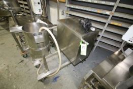 Groen Jacketed Portable Kettle, Model 5 GAL. SP, National Board #30287, Max WP 45 psi @ 300 Degree