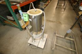 Aprox. 16" D x 8" W Portable Jacketed S/S Kettle, Teflon Lined