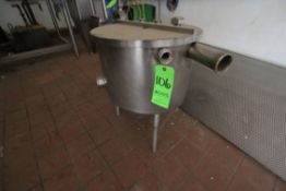 Approx. 25 Gal S/S Balance Tank with Hinged Lid
