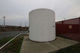 Poly Storage Tank (Vinegar Tank), Approx. 9,000 Gal, Ball-Valve