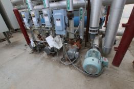 Chill Water Recirculating Pumps, Wright Flow 20 HP Centrifugal Pump, (3) 15HP Centrifugal Pumps,