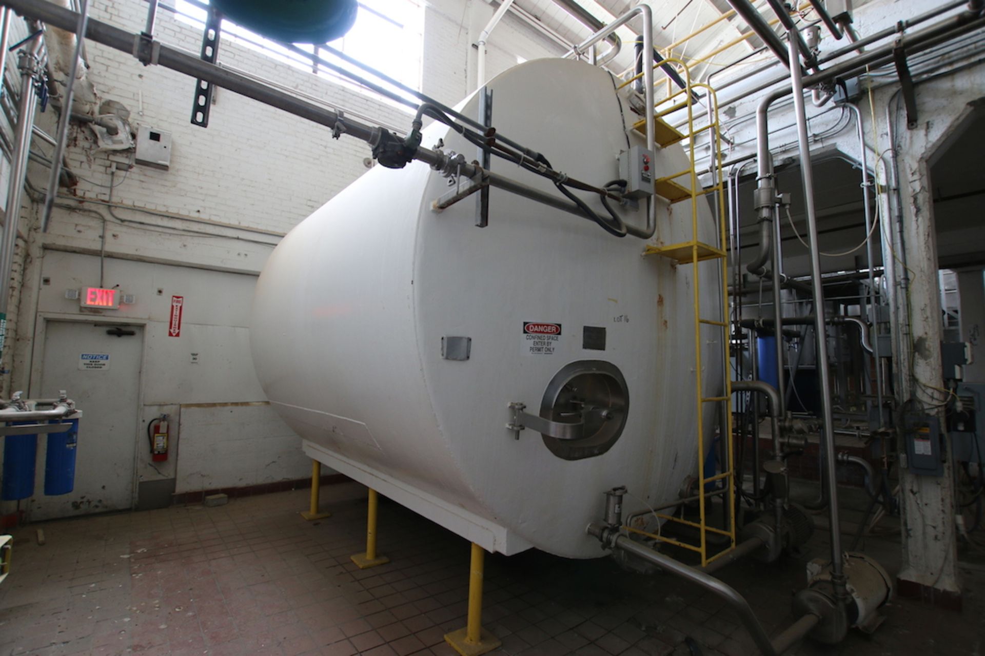 C-E Howard 6,500 Gallon Horizontal Jacketed Mixing Tank, S/N 4599 - Image 2 of 6