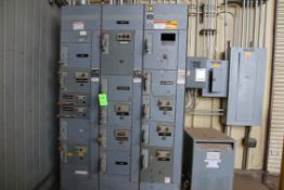 Square D Model 6 Motor Control Center, 16 Buckets, Sold with 45 KVA Transformer, (Sold Subject to