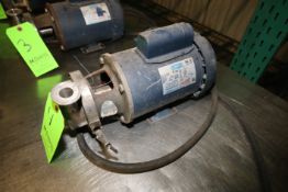 Thompson 1 / .75 hp Sanitary Grade Centrifugal Pump, with 1.5" x 1.5" Clamp Type S/S Head, 1725 RPM