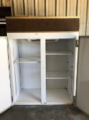 2-Door Self-Contained Freezer with Top Mounted Freon Compressor, Aprox. 54" L x 6' H